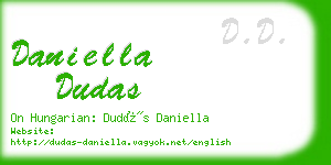 daniella dudas business card